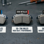 ceramic vs semi-metallic vs organic brake pads for car comparison